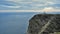 NORDKAPP, NORWAY - A view on the North Cape cliff and Globe Monument