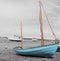 Norfolk coastline, sailing boats blue skies