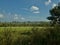 Norfolk countryside and cloudy sky