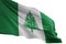 Norfolk Island national flag waving isolated on white background 3d illustration