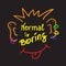 Normal is boring handwritten motivational quote.