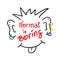 Normal is boring handwritten motivational quote. Print for inspiring poster,