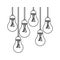 normal bulbs hanging icon