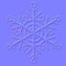 normal map of snowflake