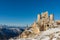 Norman castle Rocca Calascio in the Gran Sasso and Monti della Laga