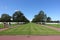 Normandy, France: August 2020: The Normandy American Cemetery and Memorial is a World War II cemetery and memorial in Colleville-