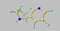 Nornicotine molecular structure on grey