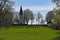 Norrbyas church and blue sky near Orebro Sweden may 9 2023