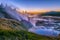 Norris Geyser Basin after Sunset