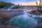 Norris Geyser Basin after Sunset