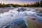 Norris Geyser Basin at Sunset