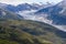 Norris Glacier Surrounded by Mountains Near Juneau, Alaska