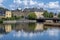 Norrkoping waterfront during summer in Sweden