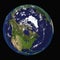 North America Canada USA from space. Elements of this 3d image furnished by NASA