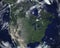 North America Space Satellite View