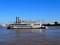 North America, USA, Louisiana, New Orleans, paddle wheel boat on the Mississippi