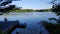 North American Cottage Dock in Summer