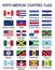 North American Countries Flags