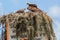 North American Osprey Nest with Juvenille Osprey.