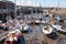 NORTH BERWICK, EAST LOTHIAN/SCOTLAND - AUGUST 14 : Crowded harbour in North Berwick Scotland on August 14, 2010