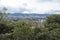 North Bogota city landscape of a top mountain view