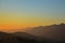 North California mountains in late summer with blue sky