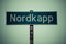 North cape sign, nordkapp, norway