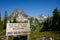 North Cascades Boundary Sign