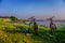 North coast of Jakarta on Marunda beach with many garbage