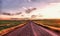 North Dakota farmland and landscape with cloud cover.