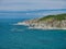 The north Devon coast at Bull Point, showing the Lighthouse and outbuildings