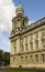 The North East corner tower of the impressive Belfast City Hall in Belfast Northern Ireland