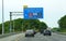 North East, Maryland, U.S - May 17, 2021 - The traffic on the highway by Interstate 95 South and near the exit for Chesapeake