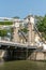 North entrance gate to Cavenagh drawbridge in Singapore