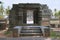 North entrance to the Kedareshwara Temple, Halebid, Karnataka. View from the North.