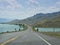 North Fork Highway with the Buffalo Bill Reservoir and Dam along the road