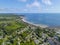 North Hampton Beach aerial view, Hampton, NH, USA