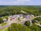 North Hampton historic town center aerial view, North Hampton, NH, USA