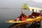 North Indian Couple riding Shikara Boat