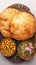 A North Indian culinary delight Closeup tantalizing Chole Bhature