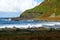 North Ireland Giants's causeway. Ocean coast landscape.