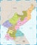 North Korea Map - Detailed Vector Illustration