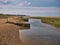 The North Norfolk coastal wetlands, in the east of the UK. Taken on a calm, sunny day in summer with a blue sky