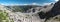 North panorama from hillside of Krn in Julian Alps