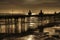 North Pier, Blackpool. England, at Ebb Tide