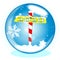 North Pole Winter Globe Christmas 2020