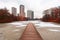 North Pond Pier in Lincoln Park Chicago with Snow and Ice