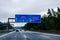 North Rhine-Westphalia, Germany - August 28, 2021: Road traffic on the German Highway Autobahn, Bundesautobahn A2 with road
