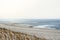 North sea beach with marram grass. Sylt island beach landscape