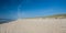 North Sea beach towards Westerland city on Sylt island